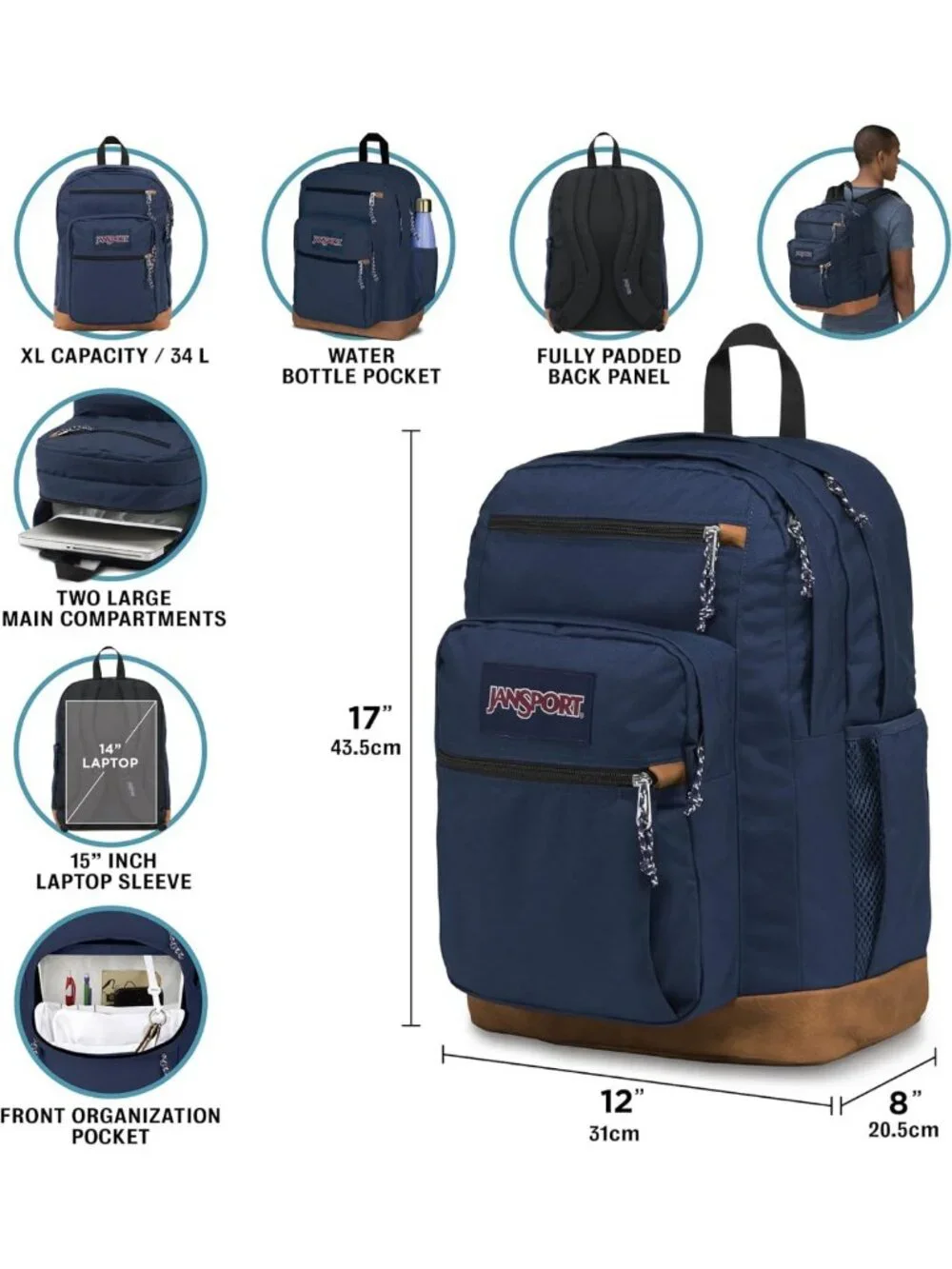 Large Laptop Backpack with 15